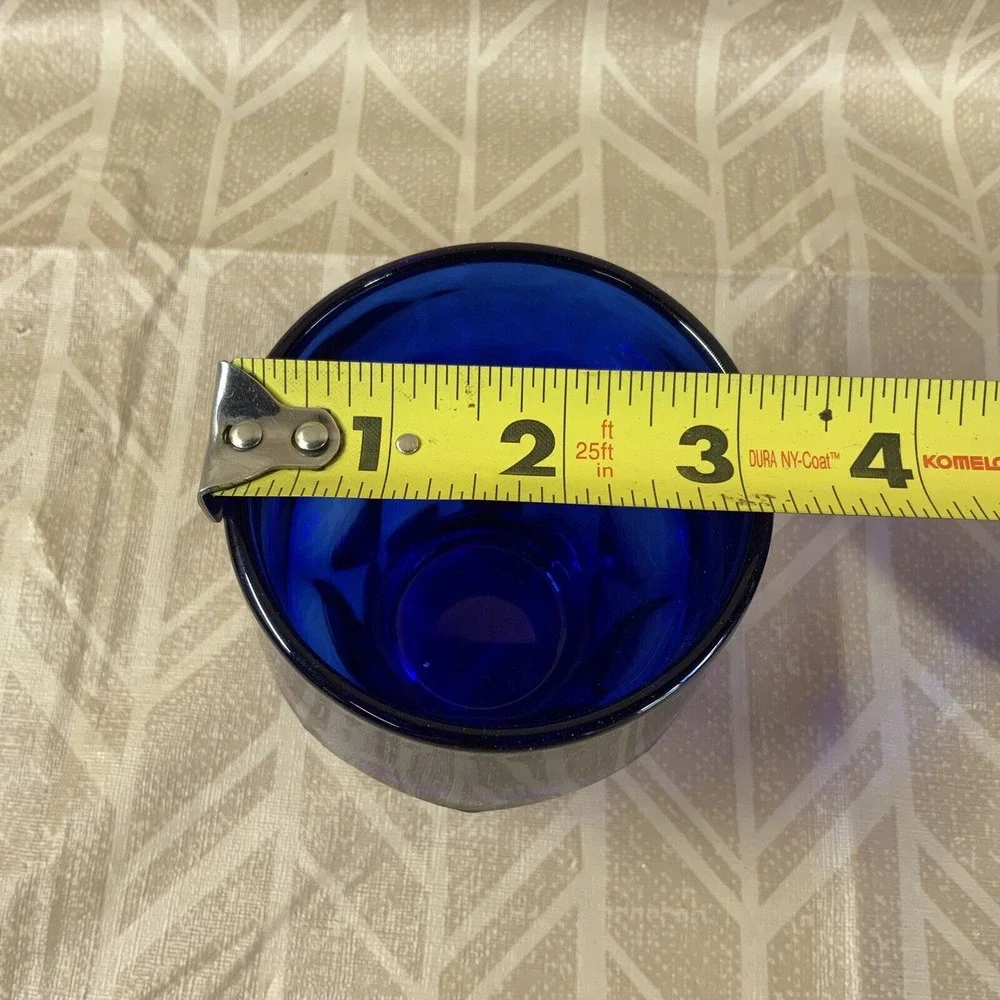 Vintage Viking Cobalt Blue‎ Arlington Tumbler Drinking Glasses Set Of 2 EUC 4